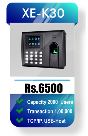XE-K30 Biometric Attendance System Chennai